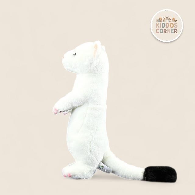 White Stoat Soft Stuffed Plush Toy