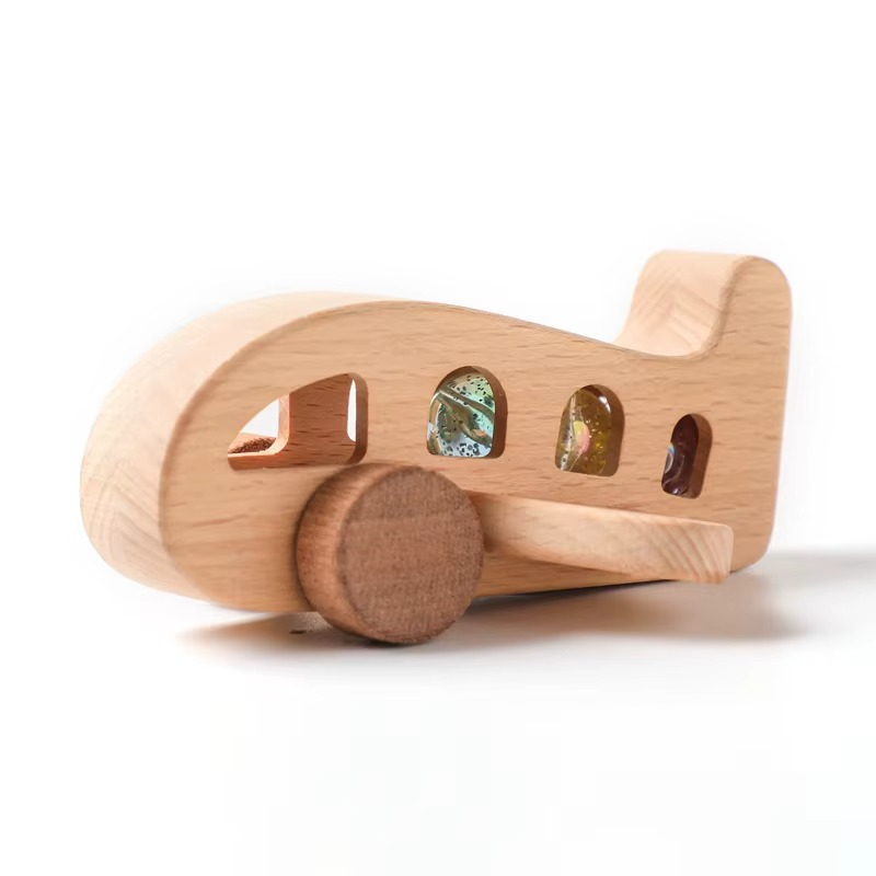 Woods™ - Promote Creativity & Motor Skills - Wooden Montessori Airplane Toys