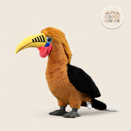 Rufous-necked Hornbill Bird Stuffed Plush Toy