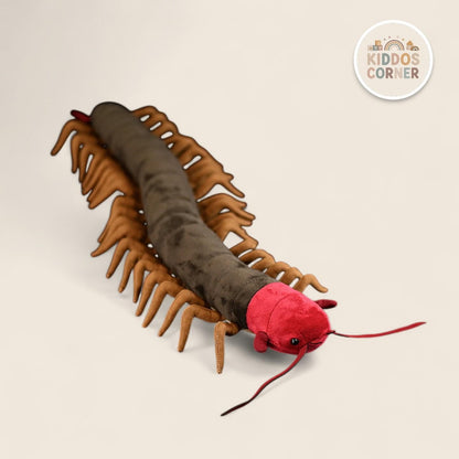 Chinese Red-Headed Centipede Stuffed Plush Toy