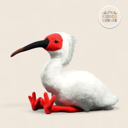 Japanese Crested Ibis Bird Soft Stuffed Plush Toy
