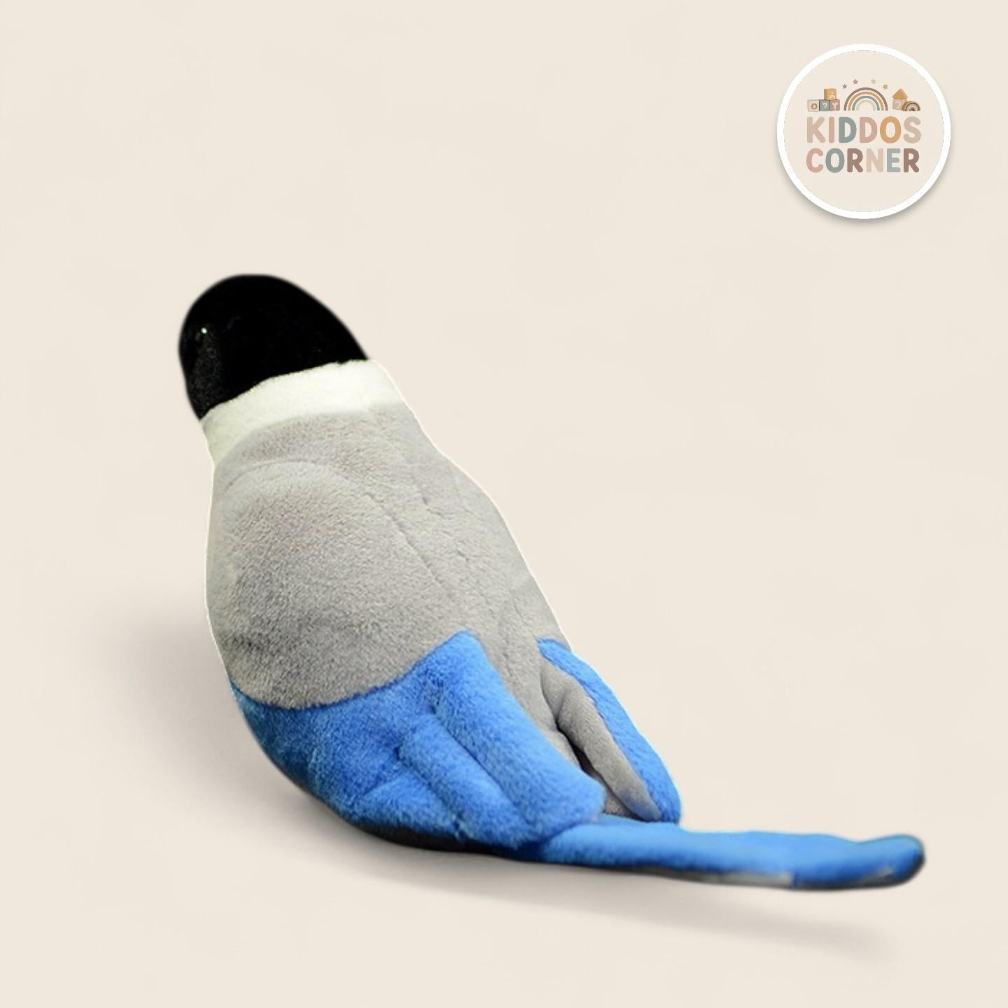 Azure-winged Magpie Bird Soft Stuffed Plush Toy