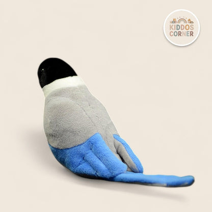 Azure-winged Magpie Bird Soft Stuffed Plush Toy