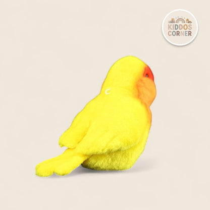 Yellow Lovebird Soft Stuffed Plush Toy
