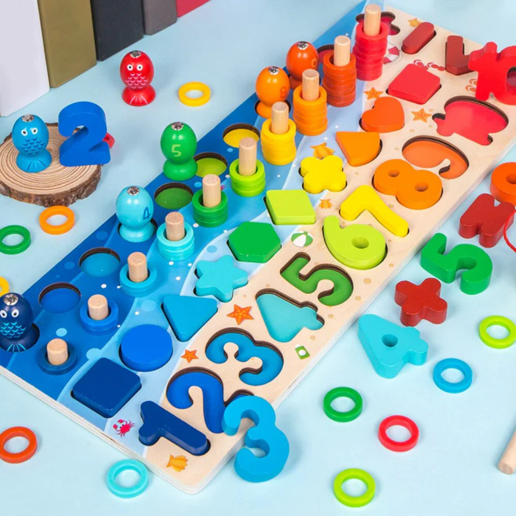 Woods™ | Develop Skills - Montessori Wooden Play Board