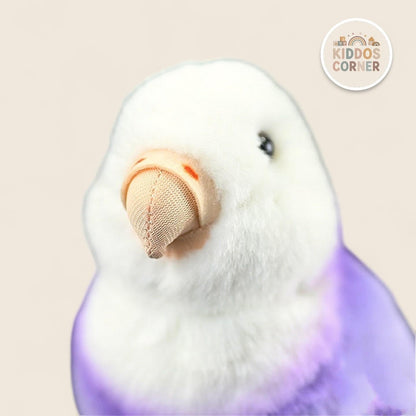 Purple Lovebird Soft Stuffed Plush Toy