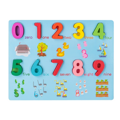 SmartBoard – Colorful & Educational – Montessori Number & Letter Learning Puzzle