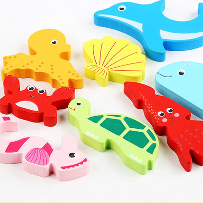 Woods™ - Which shapes fit in the board? - Shape Puzzle (2+1 FREE)