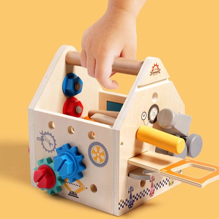Busy Box™ - Discover & Learn - Wooden Activity Box