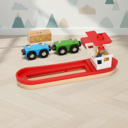 Woods – Stylish & Educational – Wooden Public Transport Playset
