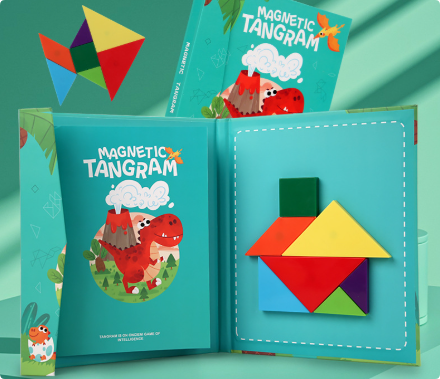 Woods™ - Stimulate Logical Thinking - Wooden Tangram Puzzle