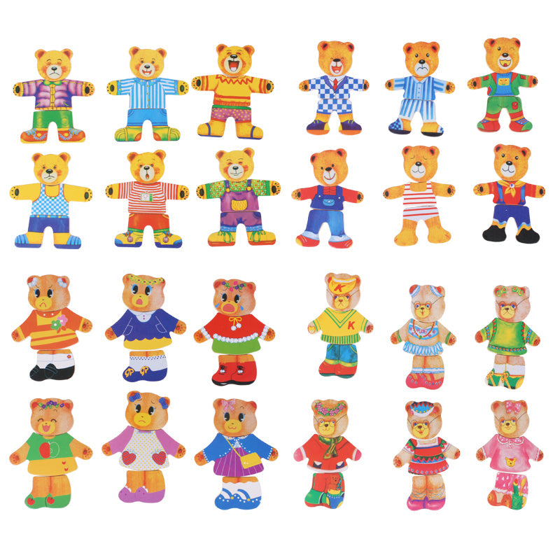 Woods™ | Wooden Dress-up Puzzle 'Boris'