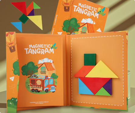 Woods™ - Stimulate Logical Thinking - Wooden Tangram Puzzle