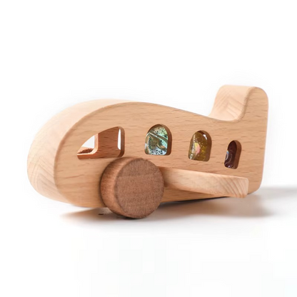 Woods™ - Promote Creativity & Motor Skills - Wooden Montessori Airplane Toys