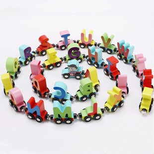 Woods™ | Learn the Alphabet & Numbers - Wooden Magnetic Train