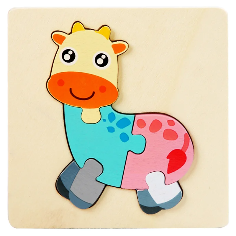 3D Wooden Puzzle™ - Playful Animal Adventure - Jigsaw Puzzle