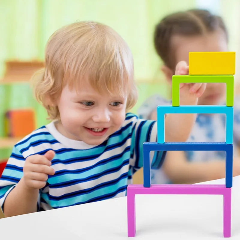 Woods™ - Colorful Explorations - Rainbow Stacking Toy