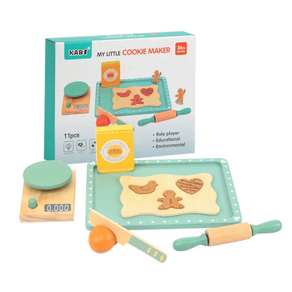 Woods™ - Stimulate Creativity & Skills - Wooden Play Kitchen Set