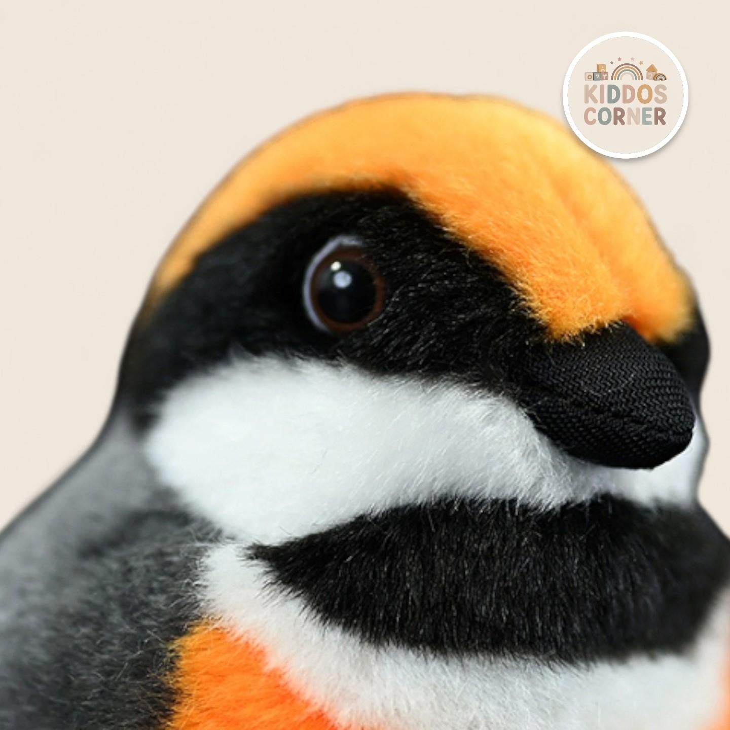 Black-Throated Bushtit Bird Stuffed Plush Toy