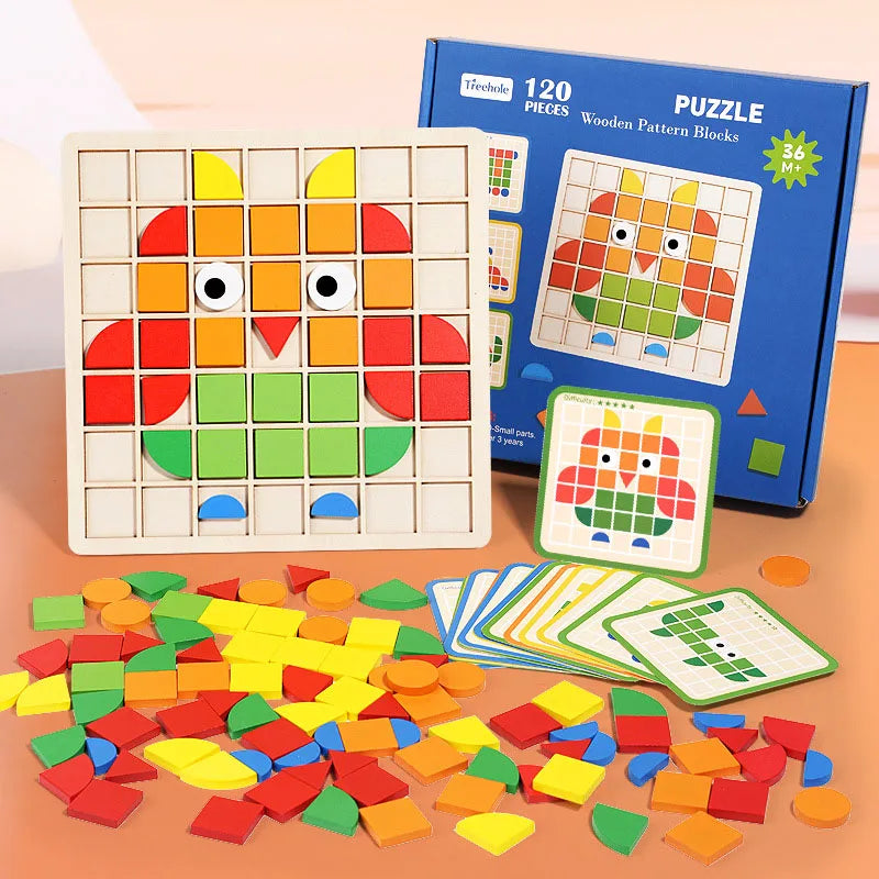 Woods™ - Educational Entertainment - Wooden Pattern Puzzle