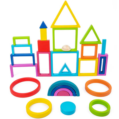 Woods™ - Colorful Explorations - Rainbow Stacking Toy