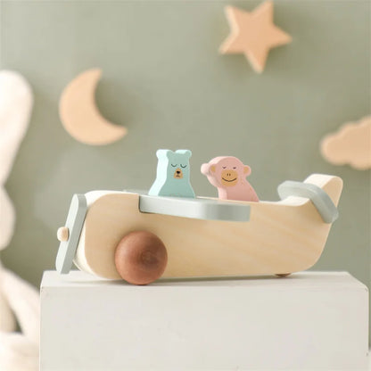Woods™ - Promote Creativity & Motor Skills - Wooden Montessori Airplane Toys