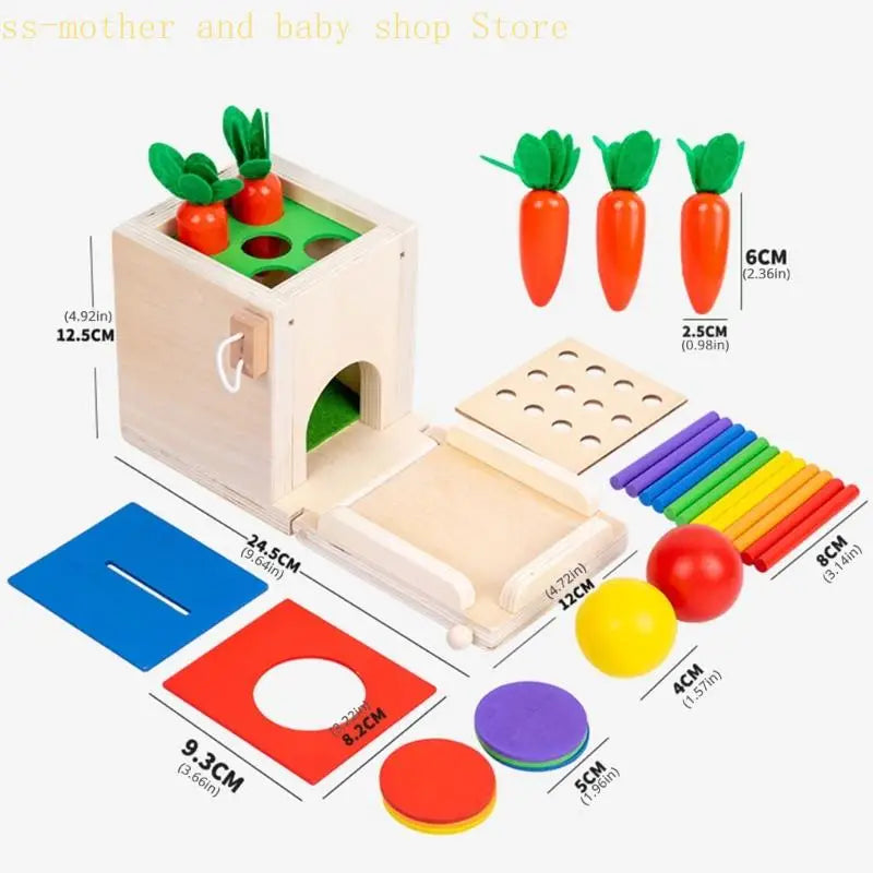 Smart Carrots – Colors & Shapes – Wooden Sorting Toy