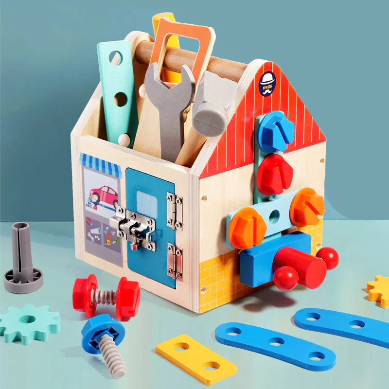 Busy Box™ - Discover & Learn - Wooden Activity Box