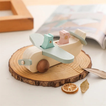 Woods™ - Promote Creativity & Motor Skills - Wooden Montessori Airplane Toys