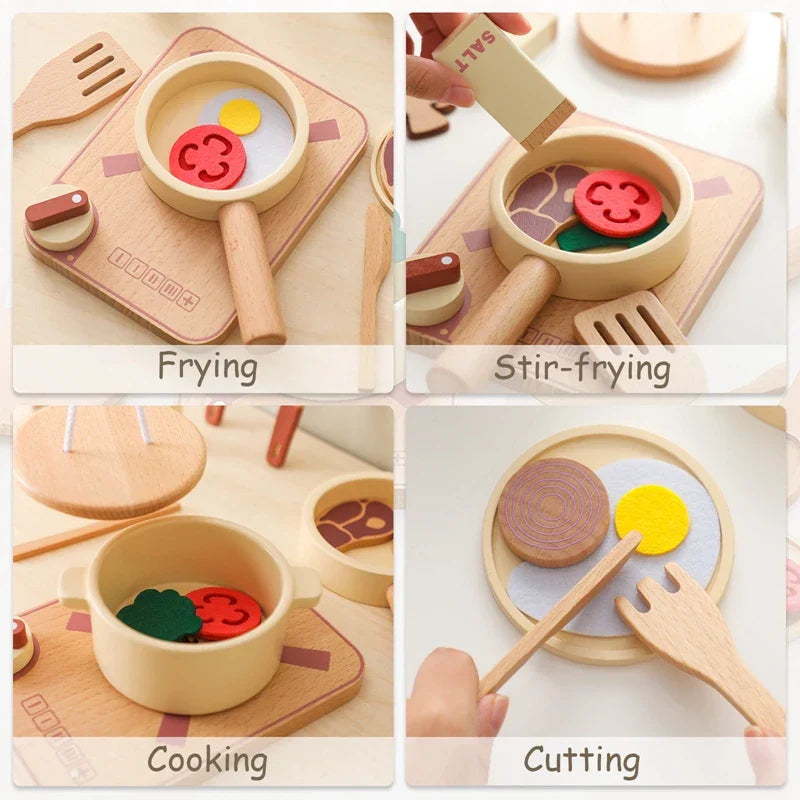Woods™ - Mini Chefs Switch - Wooden Play Kitchen Set