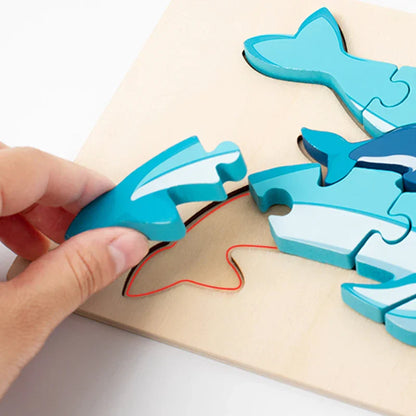 Animal Puzzle™ – Discover & Learn – Cartoon Wooden Puzzle