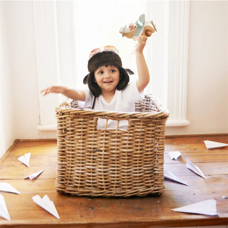 Woods™ - Promote Creativity & Motor Skills - Wooden Montessori Airplane Toys