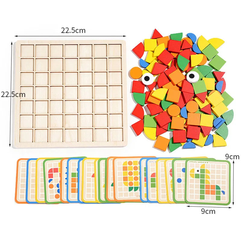 Woods™ - Educational Entertainment - Wooden Pattern Puzzle