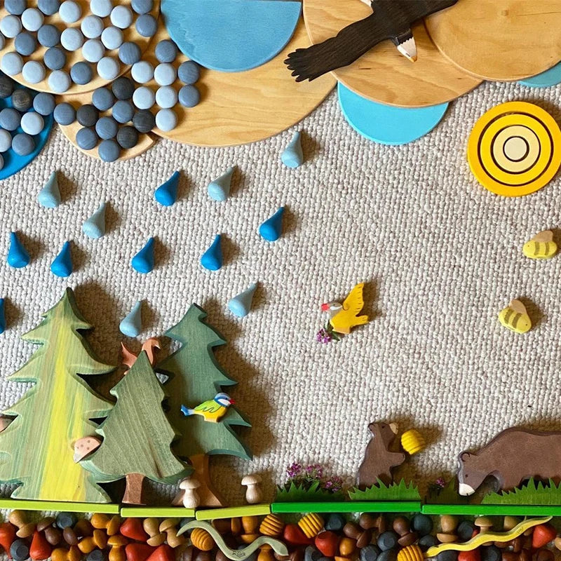 Rainbow Blocks™ – Creative Coloring Fun – Wooden Coloring Playset