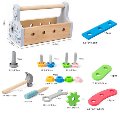 Woods™ - Creative & Problem Solving - Wooden Toolbox