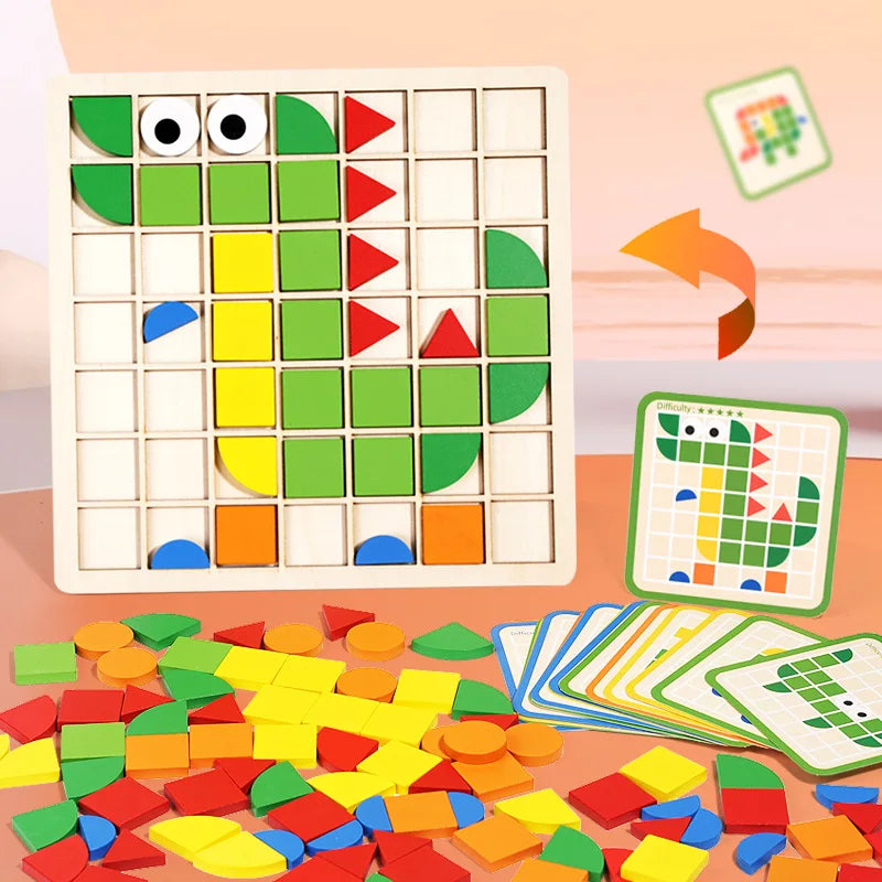 Woods™ - Educational Entertainment - Wooden Pattern Puzzle
