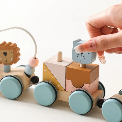 Lunar Train™ - Dream Train - Wooden Stacking Toys