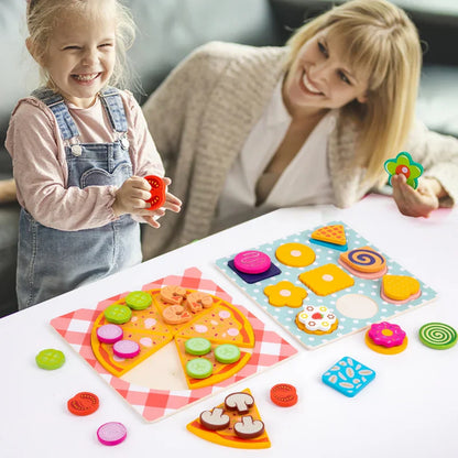Woods™ - Stimulate Creativity & Motor Skills - Children's Pizza & Cookie Set