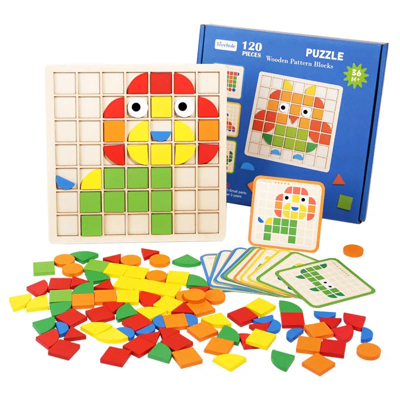 Woods™ - Educational Entertainment - Wooden Pattern Puzzle