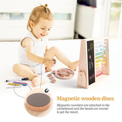 Woods™ - Leather Tel - Wooden Abacus