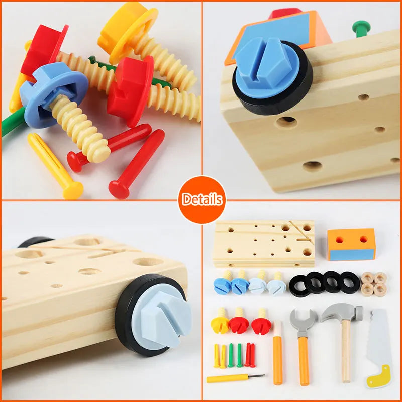 Woods™ - Turn & Learn - Montessori Auto Screwboard