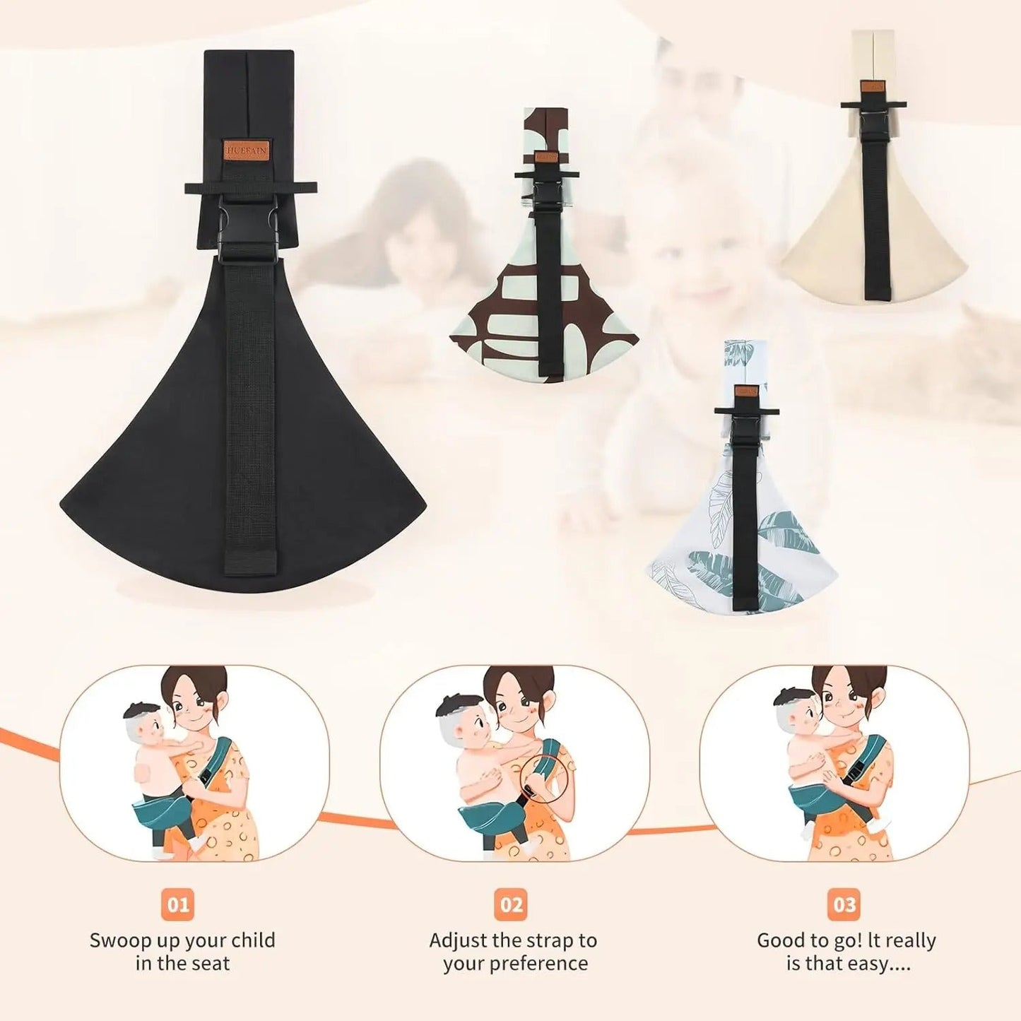 Baby Carry Sling™ | Adjustable baby carrier - Hip carrier