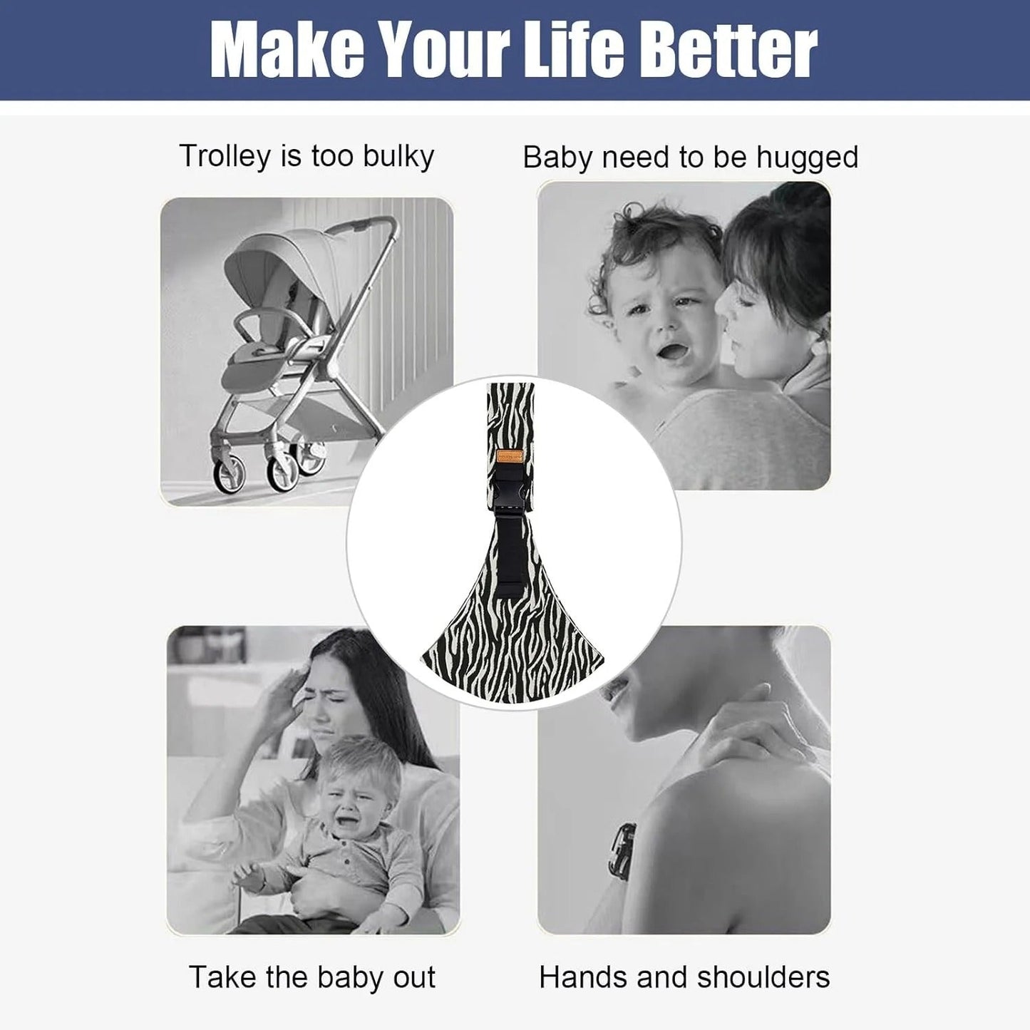 Baby Carry Sling™ | Adjustable baby carrier - Hip carrier