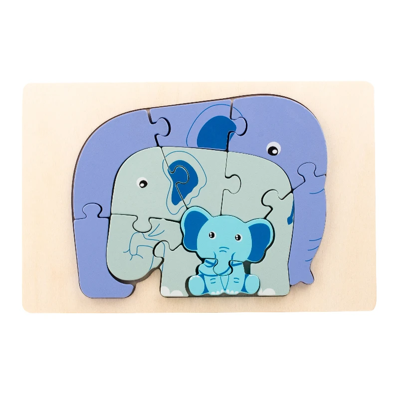 Animal Puzzle™ – Discover & Learn – Cartoon Wooden Puzzle