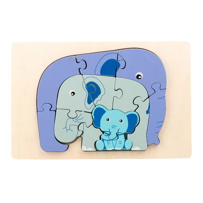 Animal Puzzle™ – Discover & Learn – Cartoon Wooden Puzzle