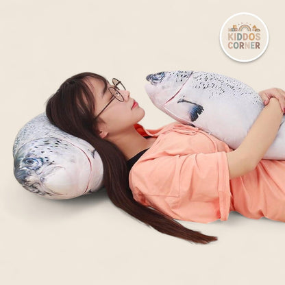 Salmon Fish Soft Stuffed Plush Pillow Toy