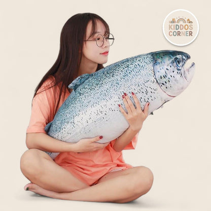 Salmon Fish Soft Stuffed Plush Pillow Toy